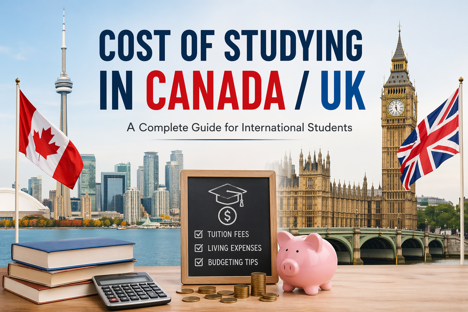 Cost of Studying in Canada / UK: A Complete Guide for International Students