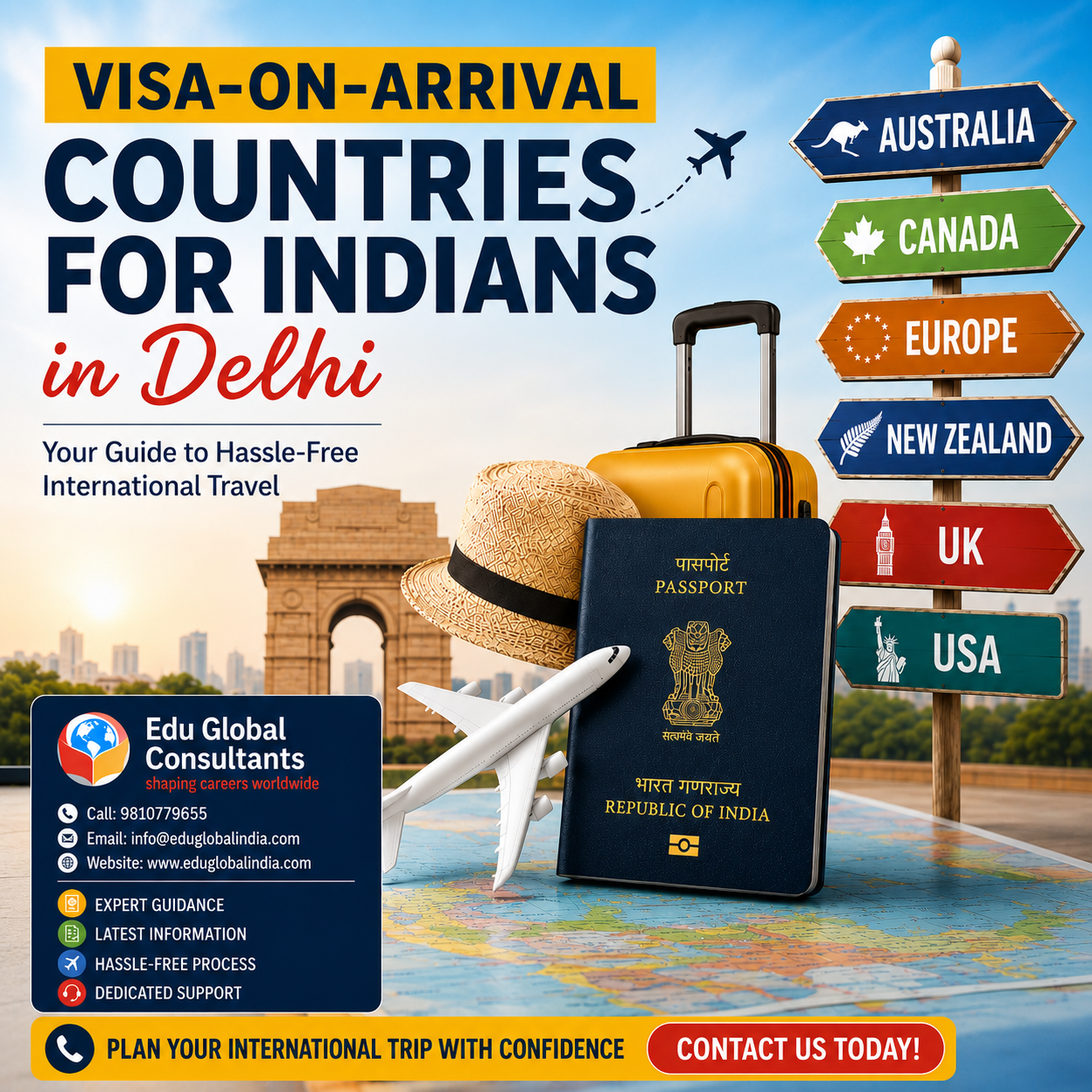 Visa-on-Arrival Countries for Indians in Delhi – Complete Travel Guide
