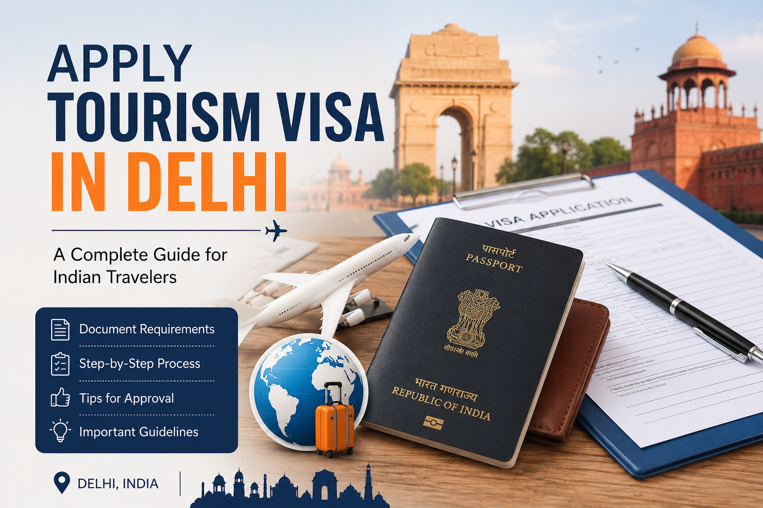 Apply Tourism Visa in Delhi – Complete Guide for Indian Travelers