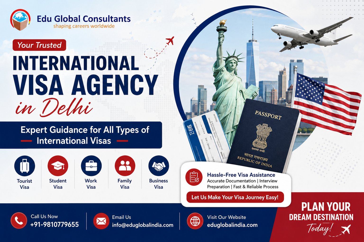 International Visa Agency in Delhi – A Complete Guide for Visa Applicants in India