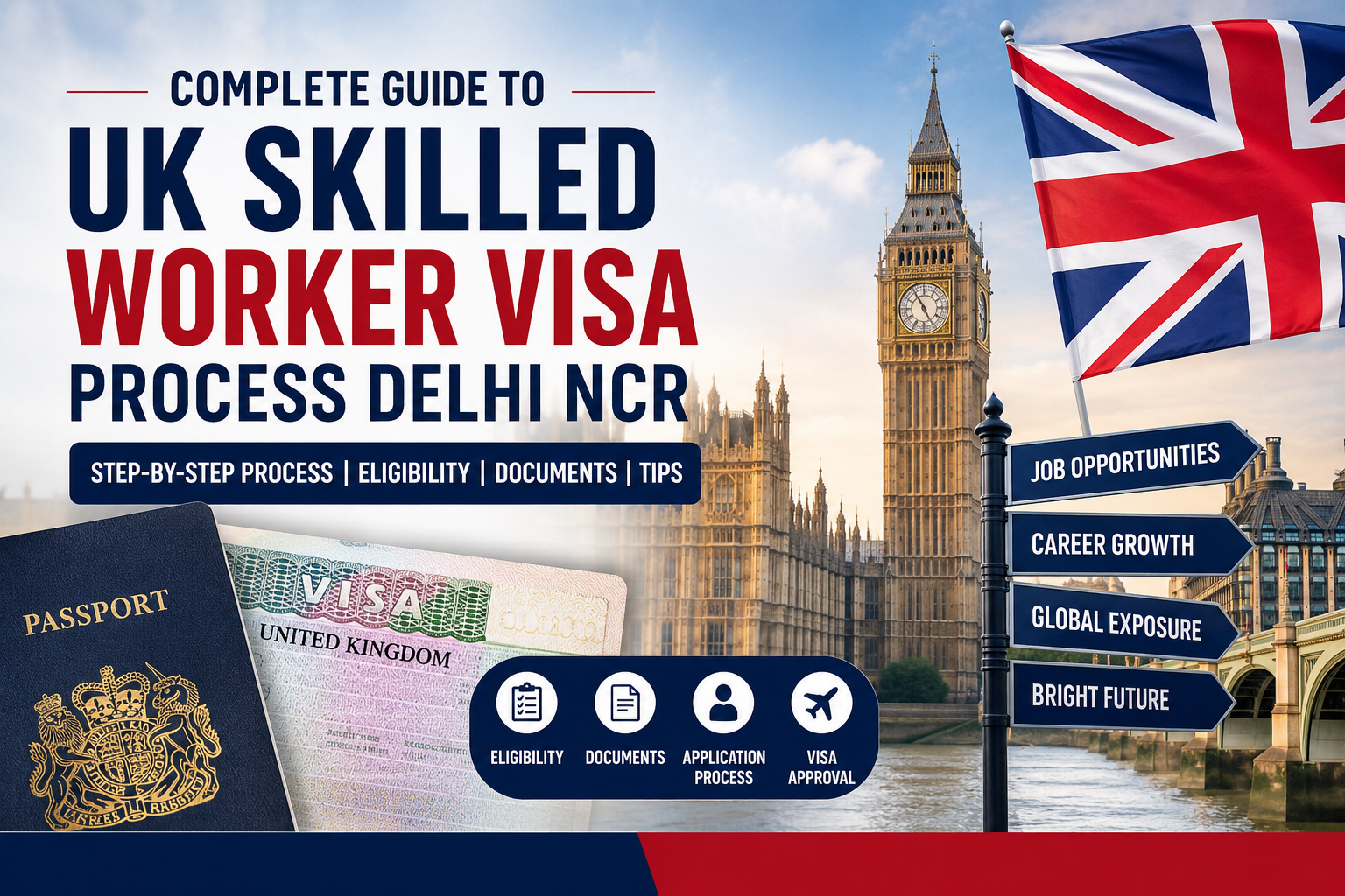 UK Skilled Worker Visa Process Delhi NCR – Complete Guide for Indian Professionals