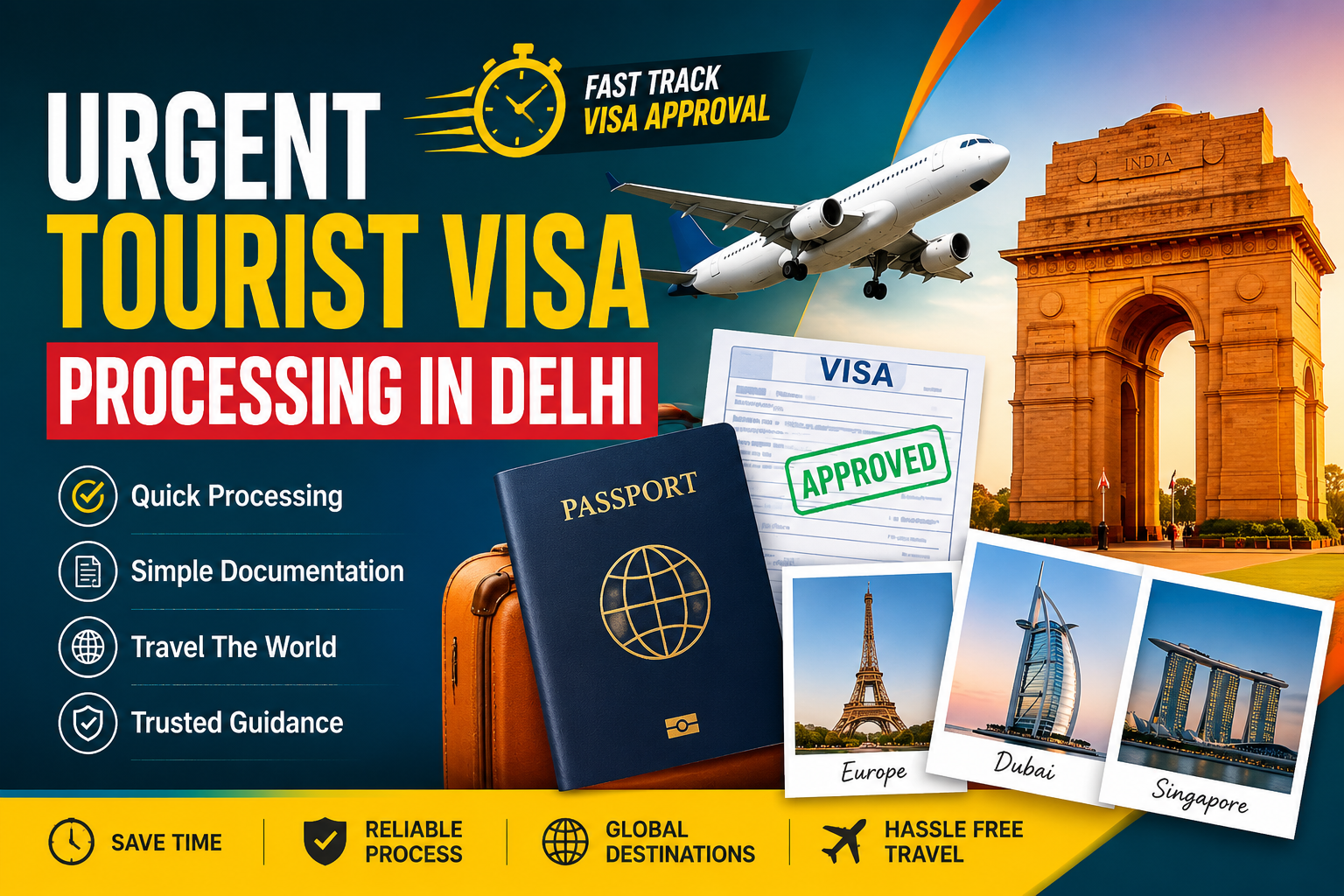 Urgent Tourist Visa Processing in Delhi – Complete Guide for Fast Travel Approvals
